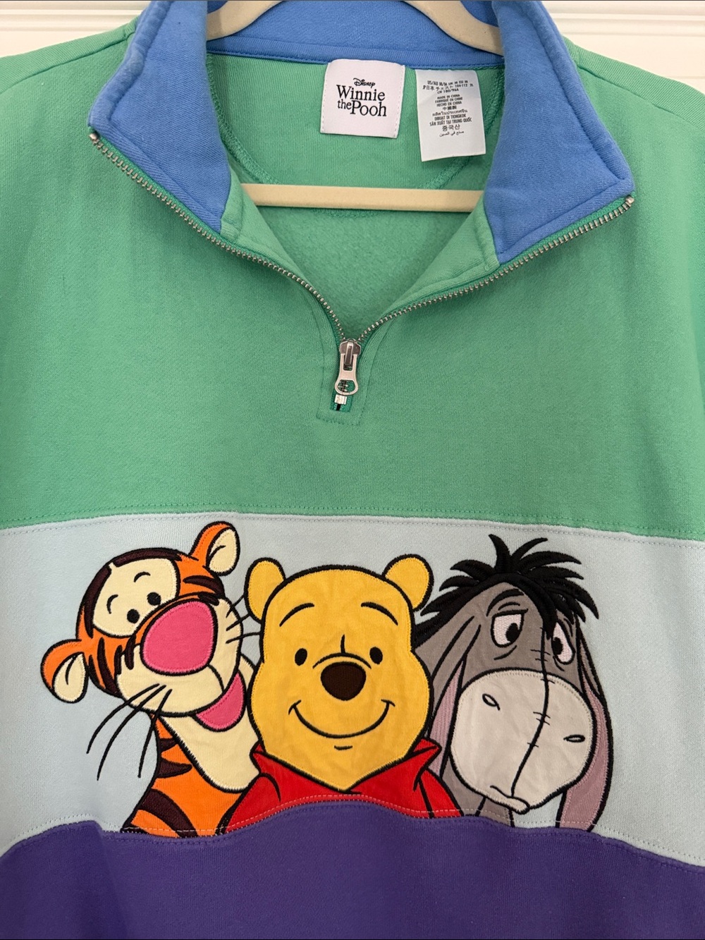 Winnie the Pooh and Pals 1/4 Zip Pullover Sweatshirt - Picture 4 of 7